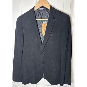 NEW Paul Jones Mens Black Blazer Jacket Size Large